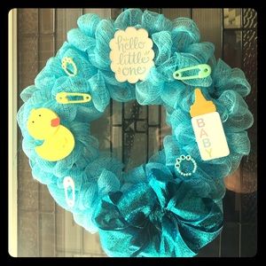 Baby Mesh Wreath